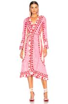 Dodo Bar Or Miranda Dress In Geometric Print,red,stripes,pink
