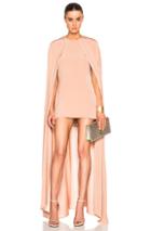Juan Carlos Obando Fwrd Exclusive Cape Dress In Neutrals
