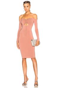 T By Alexander Wang Cut Out Mini Dress In Pink