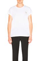 Givenchy Gold Print Tee In White