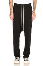 Drkshdw By Rick Owens Drawstring Long Pant In Black