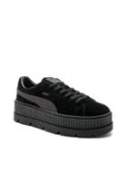 Fenty By Puma Suede Cleated Creepers In Black