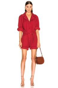 Nili Lotan Ariana Jumpsuit In Red