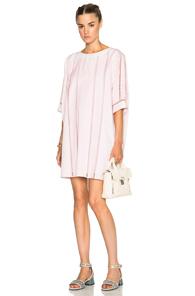 Kenzo Cotton Pique Dress In Pink