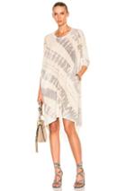 Raquel Allegra Oversize Dress In Gray,neutrals,ombre & Tie Dye