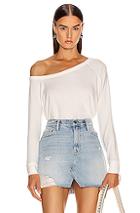 Enza Costa For Fwrd Easy Off Shoulder Long Sleeve In White