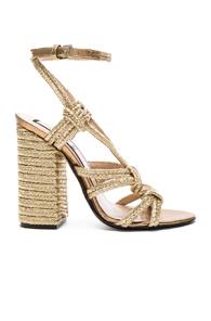 No. 21 Espadrille Heel In Metallics