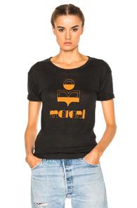 Isabel Marant Etoile Kolda Tee In Black,gray
