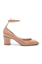 Valentino Tango Patent Leather Flats In Neutrals
