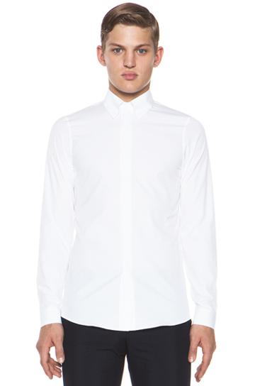 Jil Sander Amica Long Sleeve Button Down In White