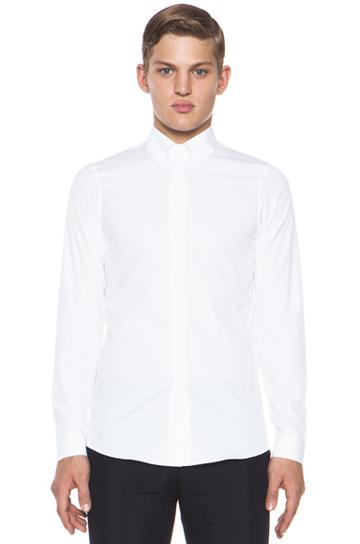 Jil Sander Amica Long Sleeve Button Down In White