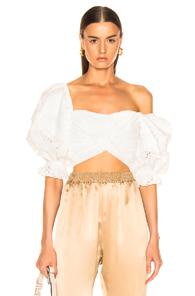 Marissa Webb Pascal Eyelet Top In White