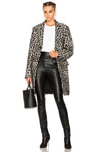Adaptation Leopard Coat In Animal Print,neutrals