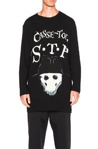 Yohji Yamamoto Casse Toi Tee In Black