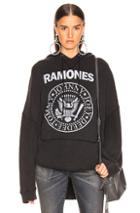 R13 Ramones Patti Hoodie In Black,gray