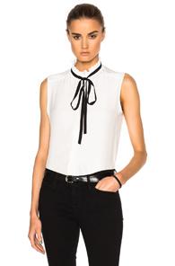 Frame Denim Sleeveless Top In White
