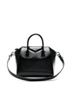 Givenchy Small Patent Leather Antigona In Black