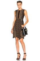 A.l.c. Hartmann Dress In Brown,abstract,floral