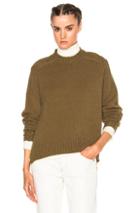 Isabel Marant Finn Baby Camel Knit Sweater In Green