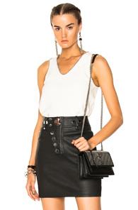 Alexander Wang V Neck Bias Cut Tank Top In White