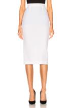Roland Mouret Arreton Double Wool Crepe Skirt In White