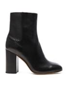 Rag & Bone Leather Agnes Booties In Black