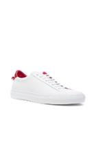 Givenchy Leather Urban Street Low Top Sneakers In White