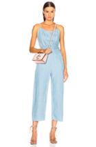 Mother The Cut-it-out Jumpsuit In Blue