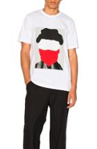 Marni Garment Dyed Face Tee In White