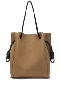 Loewe Flamenco Knot Tote Bag In Brown,neutral