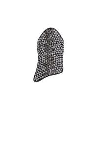 Lynn Ban Pave Armor Ring In Metallics