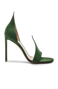 Francesco Russo Flame Heels In Green