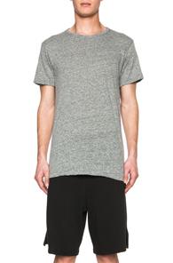 John Elliott + Co Classic Crew Poly-blend Tee In Gray