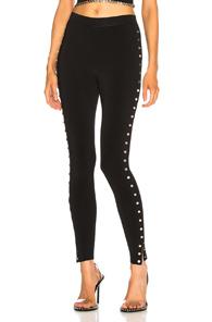 Alexander Wang Split Snap Legging In Black