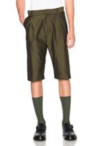Robert Geller Mortiz Shorts In Green