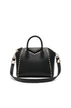 Givenchy Small Gold Stud Antigona In Black
