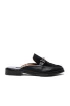 Newbark Leather & Calf Hair Melanie Mules In Black