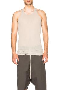 Rick Owens Basic Rib Tank In Gray