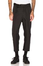Oamc Cropped Troop Pants In Black