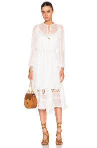 Zimmermann Belle Web Dot Dress In White