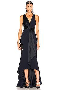 Cinq A Sept Iris Gown In Blue