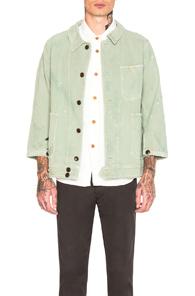 Visvim Benny Crash Jacket In Green