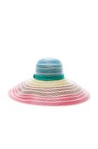 Missoni Mare Hat In Stripes,pink,blue