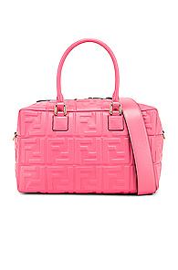 Fendi Logo Crossbody Duffel In Pink