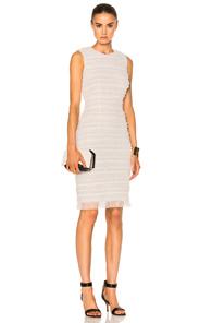 Givenchy Sleeveless Tulle Dress In White