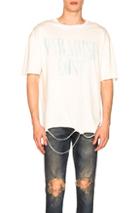 Alchemist Paradise Lost Distressed Short Sleeve Tee In White