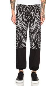 Marcelo Burlon Tarija Pants In Black,abstract