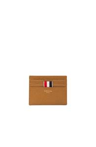 Thom Browne Pebble Grain Cardholder In Brown