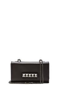 Valentino Noir Rockstud Va Va Voom Bag In Black