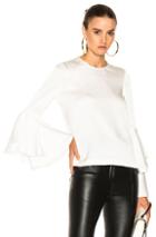 Galvan Flared Top In White